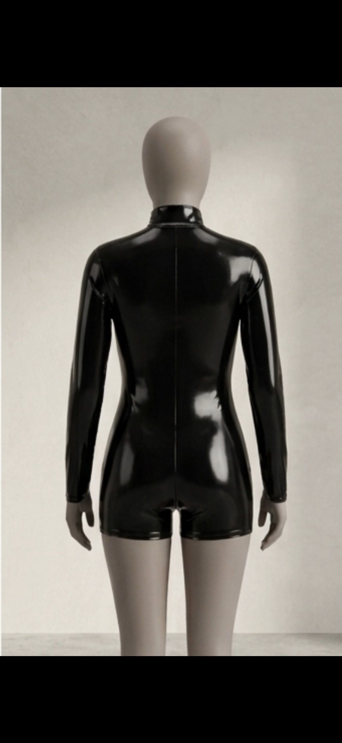 Midnight Gloss Zip Romper