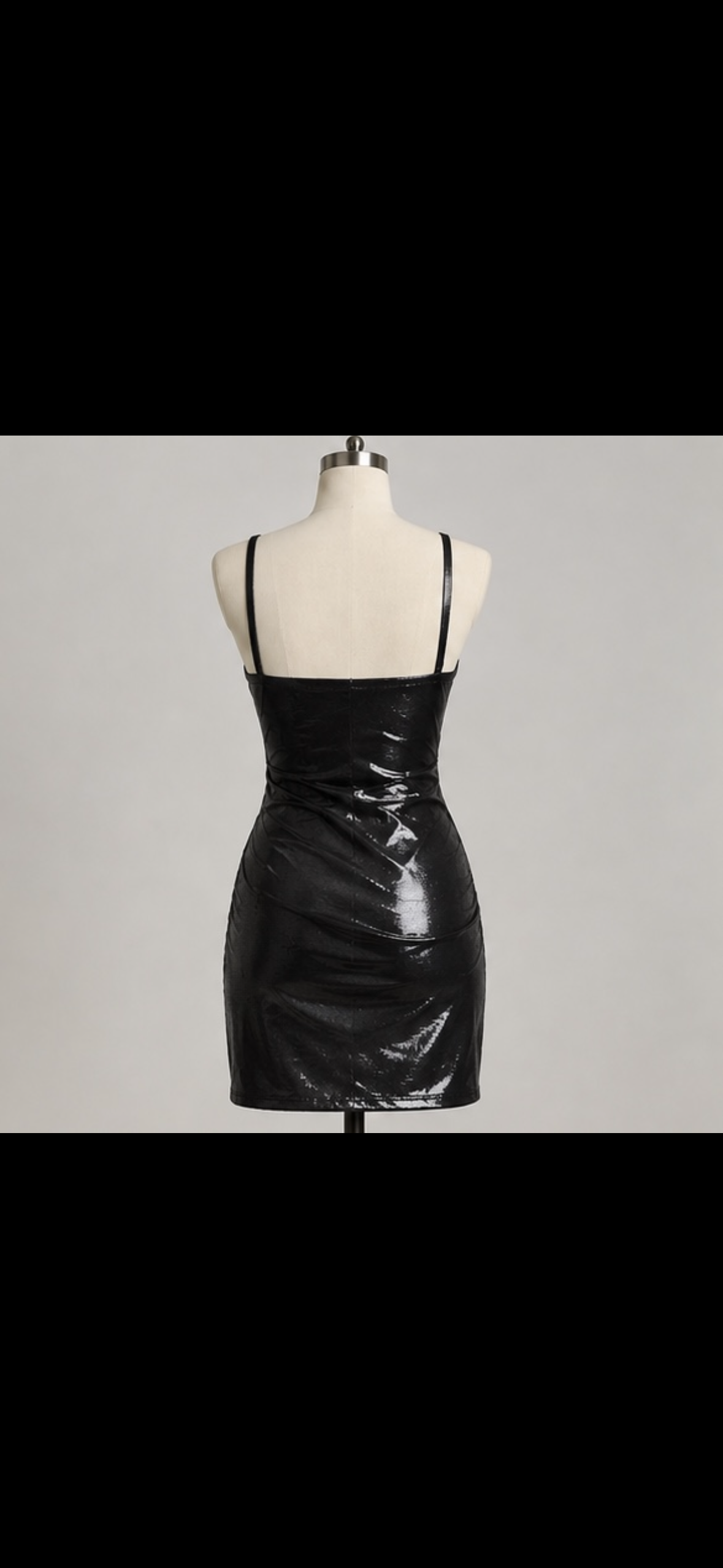 Midnight Glow Metallic Mini Dress